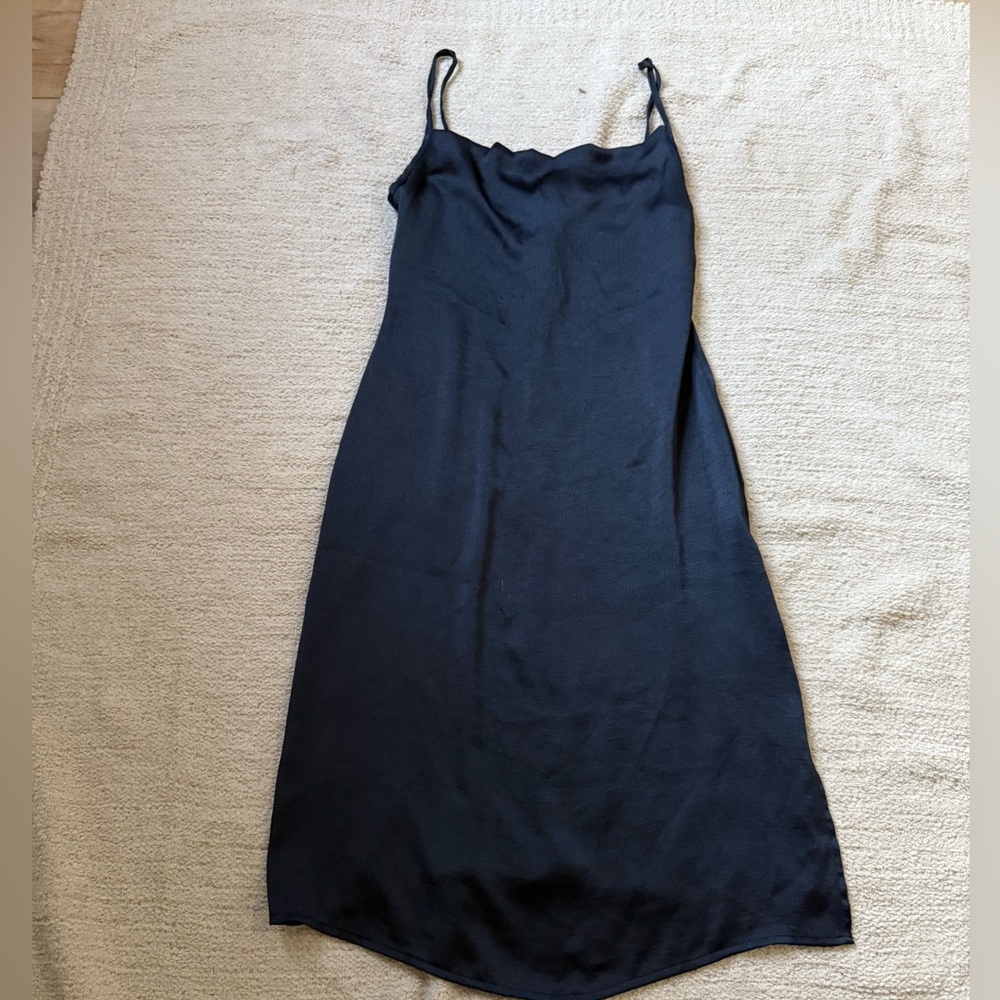 Elegant navy Midi Dress
